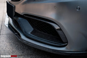 DarwinPRO 2015-2021 Mercedes Benz W205 C63 S AMG Carbon Fiber Front Canards - image 9