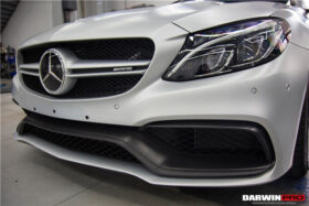 DarwinPRO 2015-2023 Mercedes Benz W205 C63 S AMG Carbon Fiber Front Bumper Trim Set (4pcs) - image 7