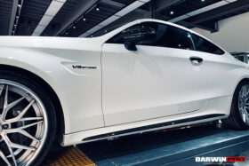DarwinPRO 2015-2021 Mercedes Benz W205 C63 & S AMG Coupe Carbon Fiber Side Skirts Extension - image 2