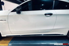 DarwinPRO 2015-2021 Mercedes Benz W205 C63 & S AMG Coupe Carbon Fiber Side Skirts Extension - image 4
