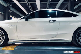 DarwinPRO 2015-2021 Mercedes Benz W205 C63 & S AMG Coupe Carbon Fiber Side Skirts Extension - image 6