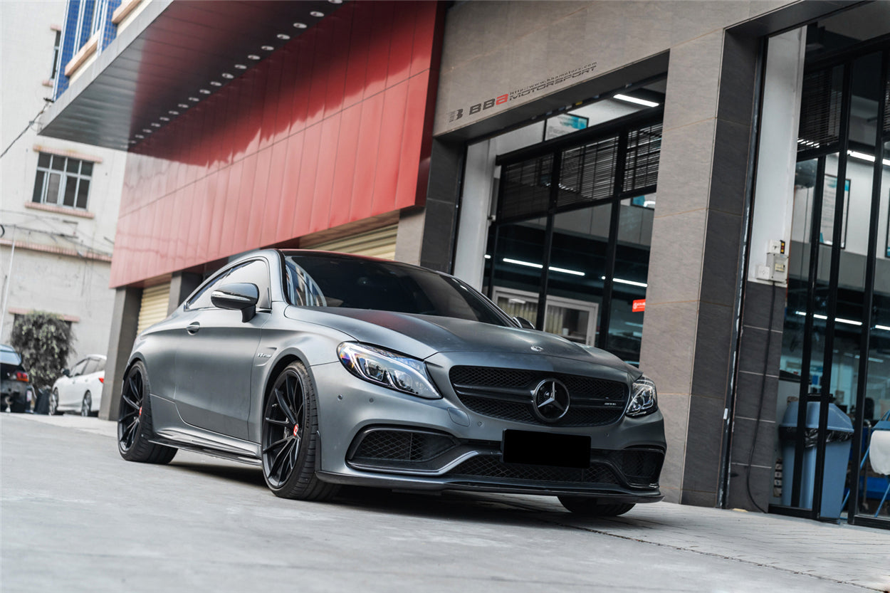 DarwinPRO 2015-2021 Mercedes Benz W205 C63 S AMG Sedan BKSS Style Carbon Fiber Front Lip