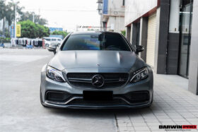 DarwinPRO 2015-2021 Mercedes Benz W205 C63 S AMG Sedan BKSS Style Carbon Fiber Front Lip - image 2