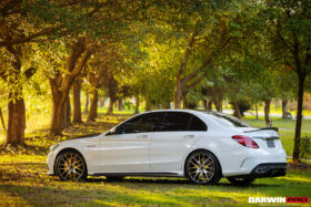 DarwinPRO 2015-2021 Mercedes Benz W205 C63 AMG C43 C Class Sedan Carbon Fiber Side Skirts Extension - image 5