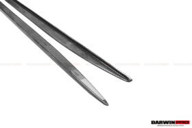 DarwinPRO 2015-2021 Mercedes Benz W205 C63 & S AMG Coupe Carbon Fiber Side Skirts Extension - image 10