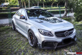 DarwinPRO 2015-2021 Mercedes Benz W205 C63 S AMG Sedan IMP Performance Partial Carbon Fiber front bumper - image 7