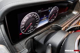 DarwinPro Aerodynamics DarwinPRO Benz G-Wagon W464 Dry Carbon Fiber Screen Surround Panel Replacement DarwinPRO (OE) Fits