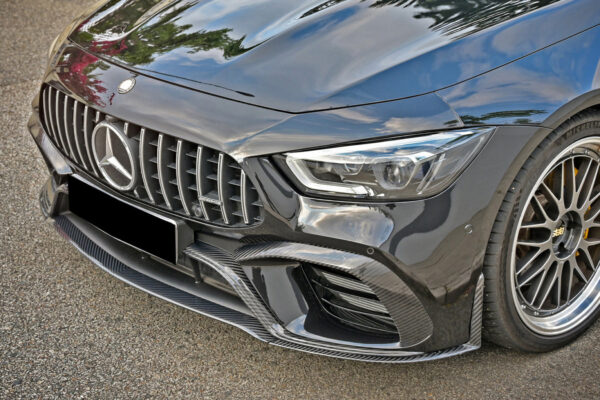 DarwinPRO 2019-2024 Mercedes Benz AMG GT63 S 4Door Coupe X290 Carbon Fiber Front Bumper Vents Canards