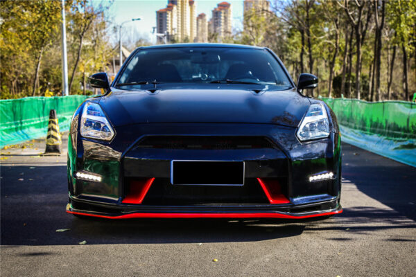DarwinPRO 2008-2016 Nissan GTR R35 CBA DBA Ver15 NSM Style Partial Carbon Fiber Front Bumper