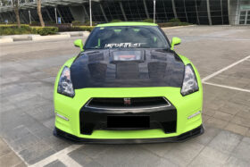 DarwinPro Aerodynamics DarwinPRO GTR R35 DBA NSM Style Partial Carbon Fiber Front Lip - Image 2