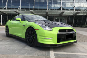 DarwinPro Aerodynamics DarwinPRO GTR R35 DBA NSM Style Partial Carbon Fiber Front Lip - Image 4