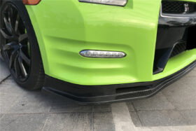 DarwinPro Aerodynamics DarwinPRO GTR R35 DBA NSM Style Partial Carbon Fiber Front Lip - Image 6