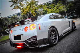 DarwinPRO 2008-2023 Nissan GTR R35 CBA DBA EBA NSM Style Partial Carbon Fiber Rear Bumper - image 10