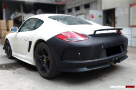 DarwinPRO 2009-2012 Porsche Cayman 987.2 GT3 Style Rear Bumper - image 7