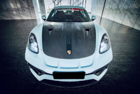 DarwinPRO 2012-2025 Porsche 718 And 981 Cayman And Boxster GT2RS Style Carbon Fiber Hood - image 1