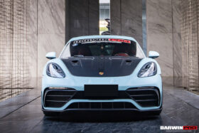 DarwinPRO 2012-2025 Porsche 718 And 981 Cayman And Boxster GT2RS Style Carbon Fiber Hood - image 4