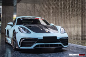 DarwinPRO 2012-2025 Porsche 718 And 981 Cayman And Boxster GT2RS Style Carbon Fiber Hood - image 6