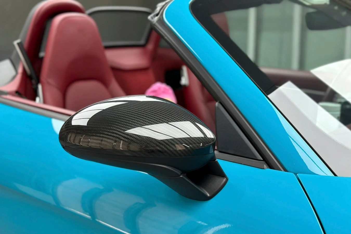 DarwinPRO 2017-2025 Porsche 718 OE Style Autoclave Carbon Fiber Mirror Housing Replacement | Fits Cayman, Boxster, Spyder, GTS, GT4, GT4 RS LHD