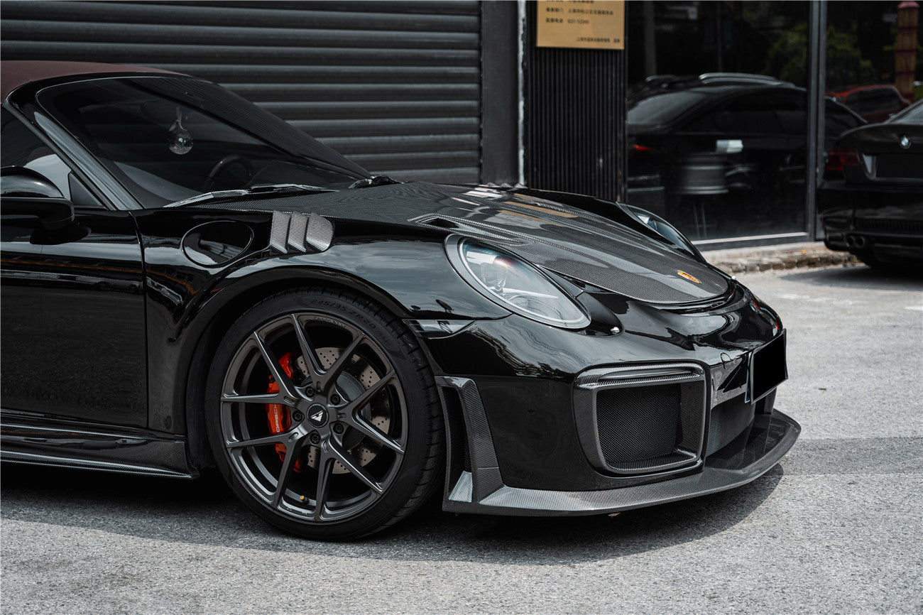 DarwinPro Aerodynamics DarwinPRO 911 991.1 Carrera S Targa 4 4S GT3 Convert GT2RS Style Partial Carbon Fiber Fender