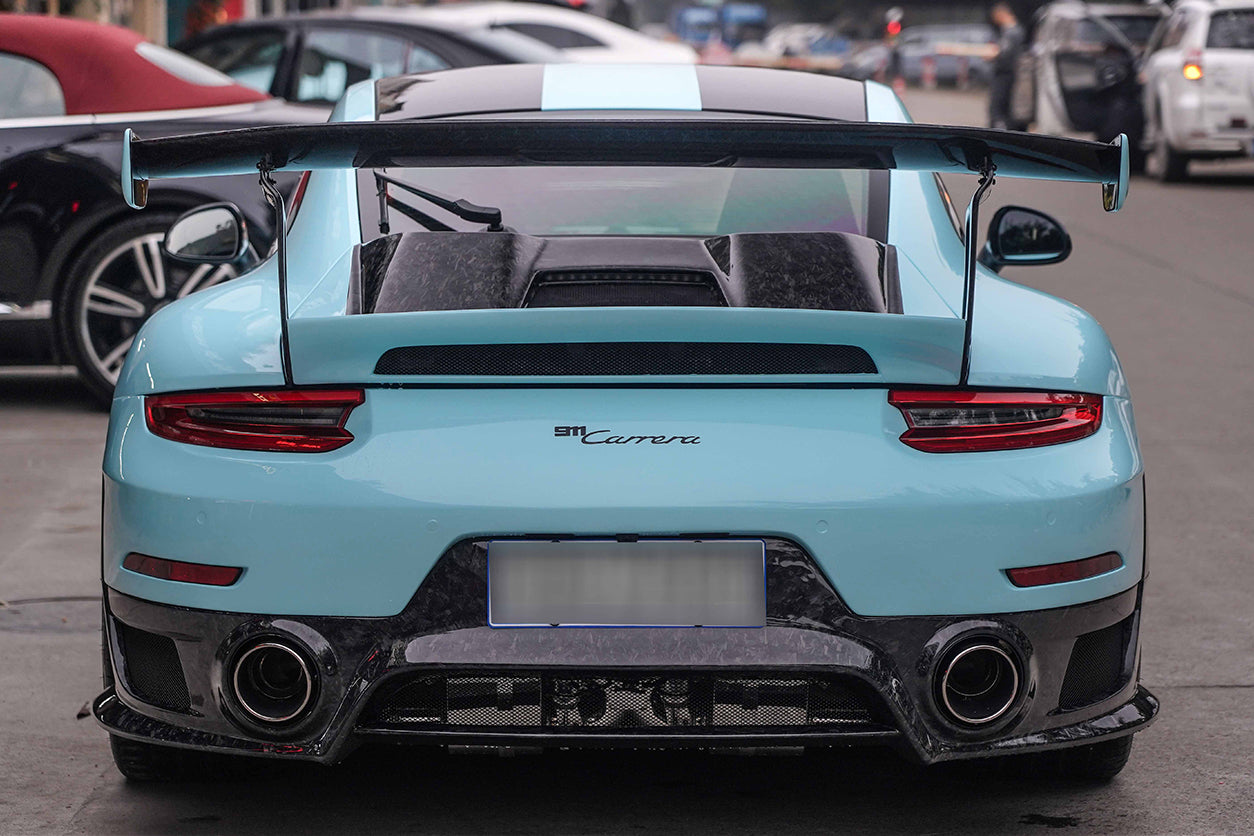 DarwinPro Aerodynamics DarwinPRO 911 991.2 Carrera & S GT2RS Style Partial Carbon Fiber Rear Bumper