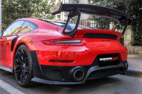 DarwinPro Aerodynamics DarwinPRO 911 991.2 Carrera & S GT2RS Style Partial Carbon Fiber Rear Bumper - Image 10