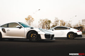 DarwinPro Aerodynamics DarwinPRO 991.1 Carrera S GT2RS Style Carbon Fiber Side Skirts - Image 4