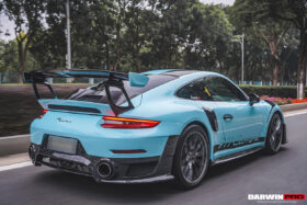 DarwinPro Aerodynamics DarwinPRO 911 991.2 Carrera & S GT2RS Style Partial Carbon Fiber Rear Bumper - Image 2