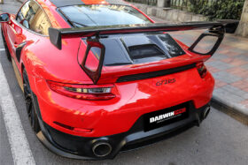 DarwinPro Aerodynamics DarwinPRO 911 991.2 Partial Carbon Fiber Trunk Spoiler Wing DarwinPRO (GT2RS Style) Fits Carrera, S,
