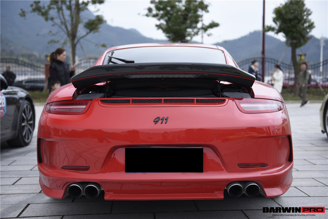 DarwinPro Aerodynamics DarwinPRO 911 991.1 2C Convert GT3 Style Rear Bumper (For Quad-Exhaust) Fits Carrera, Carrera S -