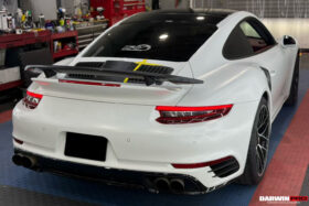DarwinPRO 2016-2019 Porsche 911 991.2 Turbo S Carbon Fiber Engine Hood Vent - image 7