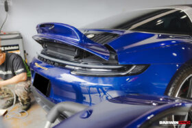 DarwinPRO 2019-2024 Porsche 911 992 Targa & Cabriolet BKSS Style Ducktail Trunk Wing - image 6