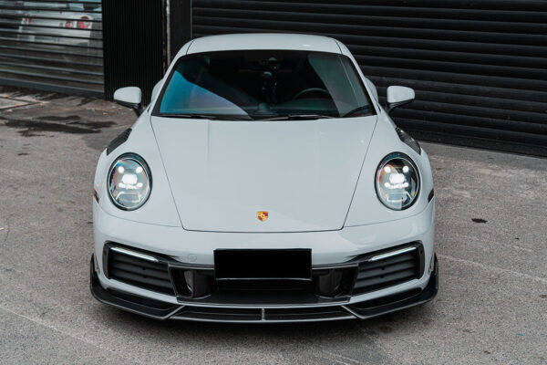 DarwinPRO 2019-2024 Porsche 911 992 Carbon Fiber Front Lip DarwinPRO (BKSS) Fits Carrera, S, 4, 4S, Targa, Cabriolet