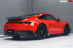 DarwinPRO 2019-2024 Porsche 911 992 Carbon Fiber Rear Bumper Vent Trims DarwinPRO (BKSSII) Fits Carrera, S, 4, 4S, Targa, Cabriolet - image 3