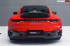 DarwinPRO 2019-2024 Porsche 911 992 Carbon Fiber Rear Bumper Vent Trims DarwinPRO (BKSSII) Fits Carrera, S, 4, 4S, Targa, Cabriolet - image 4