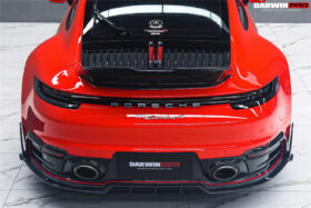 DarwinPRO 2019-2024 Porsche 911 992 Carbon Fiber Rear Bumper Vent Trims DarwinPRO (BKSSII) Fits Carrera, S, 4, 4S, Targa, Cabriolet - image 5