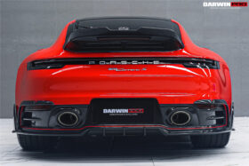 DarwinPRO 2019-2024 Porsche 911 992 Carbon Fiber Rear Bumper Vent Trims DarwinPRO (BKSSII) Fits Carrera, S, 4, 4S, Targa, Cabriolet - image 6
