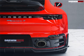 DarwinPRO 2019-2024 Porsche 911 992 Carbon Fiber Rear Bumper Vent Trims DarwinPRO (BKSSII) Fits Carrera, S, 4, 4S, Targa, Cabriolet - image 7