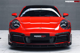 DarwinPRO 2019-2024 Porsche 911 992 Carbon Fiber Front Bumper Lip Splitter DarwinPRO (BKSSII) Fits Carrera, S, 4, 4S, Targa, Cabriolet - image 6
