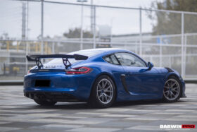 DarwinPro Aerodynamics DarwinPRO 981 Boxster Cayman GT4 Style Carbon Fiber Rear Diffuser - Image 3