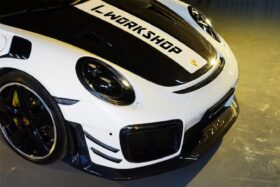 DarwinPro Aerodynamics DarwinPRO 911 991 Turbo S GT2RS Style Partial Carbon Fiber Front Bumper and Fender - Image 8