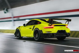 DarwinPro Aerodynamics DarwinPRO 911 991 Turbo S GT2RS Style Partial Carbon Fiber Rear Bumper - Image 2