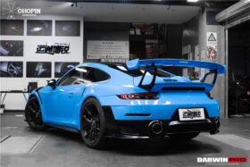 DarwinPro Aerodynamics DarwinPRO 911 991 Turbo S GT2RS Style Partial Carbon Fiber Rear Bumper - Image 7
