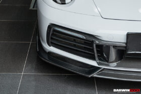 DarwinPRO 2019-2024 Porsche 911 992 Carbon Fiber Front Middle Lip DarwinPRO (BKSS) Fits Carrera, S, 4, 4S, Targa, Cabriolet - image 6