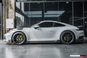 DarwinPRO 2019-UP Porsche 911 992 Carbon Fiber Side Skirts DarwinPRO (BKSS) Fits Carrera, S, 4, 4S, Targa, Cabriolet - image 7