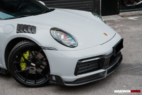 DarwinPRO 2019-2024 Porsche 911 992 Carbon Fiber Front Lip DarwinPRO (BKSS) Fits Carrera, S, 4, 4S, Targa, Cabriolet - image 2