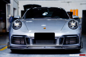 DarwinPRO 2019-2024 Porsche 911 992 Carbon Fiber Front Lip DarwinPRO (BKSS) Fits Carrera, S, 4, 4S, Targa, Cabriolet - image 7