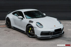 DarwinPRO 2019-2024 Porsche 911 992 Carbon Fiber Front Middle Lip DarwinPRO (BKSS) Fits Carrera, S, 4, 4S, Targa, Cabriolet - image 3