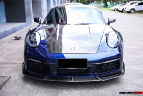DarwinPRO 2019-2024 Porsche 911 992 Carbon Fiber Front Lip DarwinPRO (BKSS) Fits Carrera, S, 4, 4S, Targa, Cabriolet - image 9