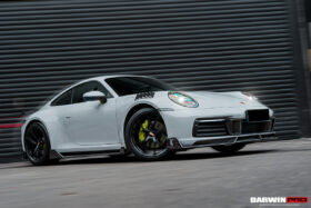 DarwinPRO 2019-UP Porsche 911 992 Carbon Fiber Side Skirts DarwinPRO (BKSS) Fits Carrera, S, 4, 4S, Targa, Cabriolet - image 2