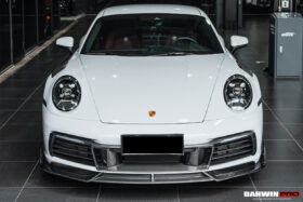 DarwinPRO 2019-2024 Porsche 911 992 Carbon Fiber Front Lip DarwinPRO (BKSS) Fits Carrera, S, 4, 4S, Targa, Cabriolet - image 4